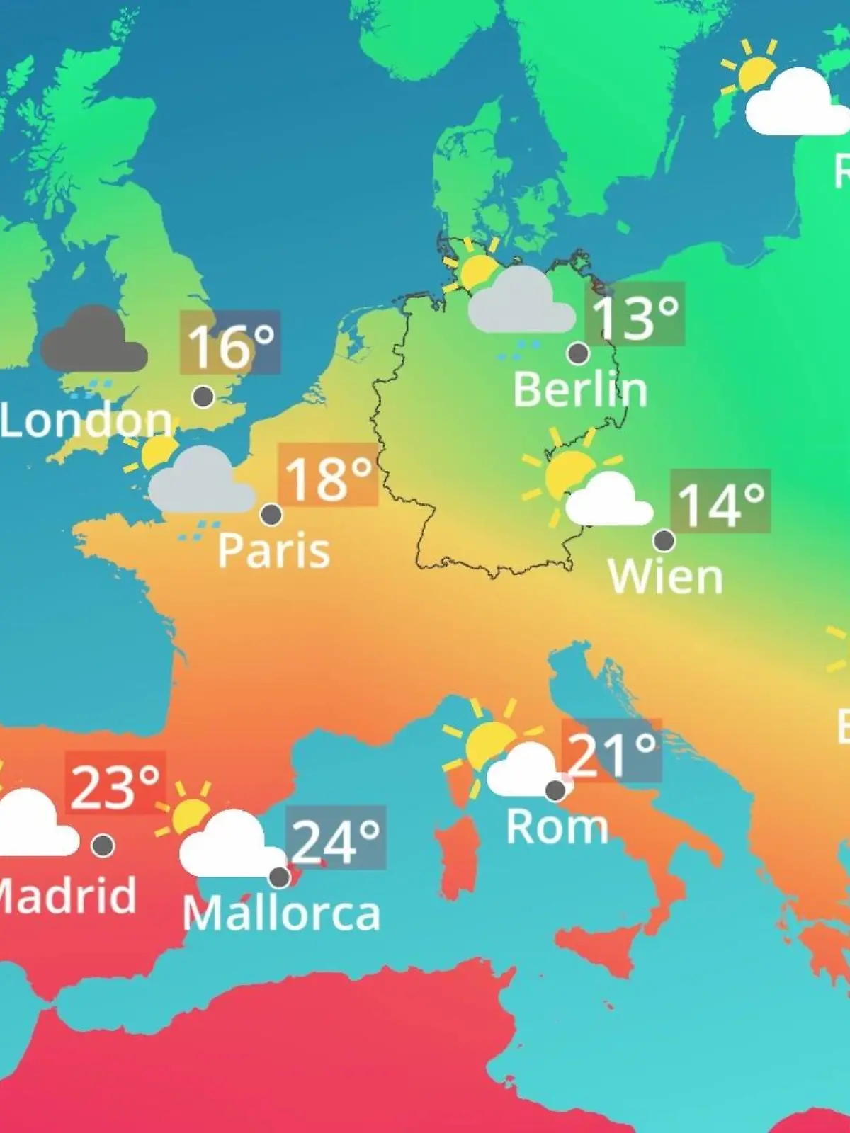 Bild zu: "Europa: Wie wird das Wetter?"