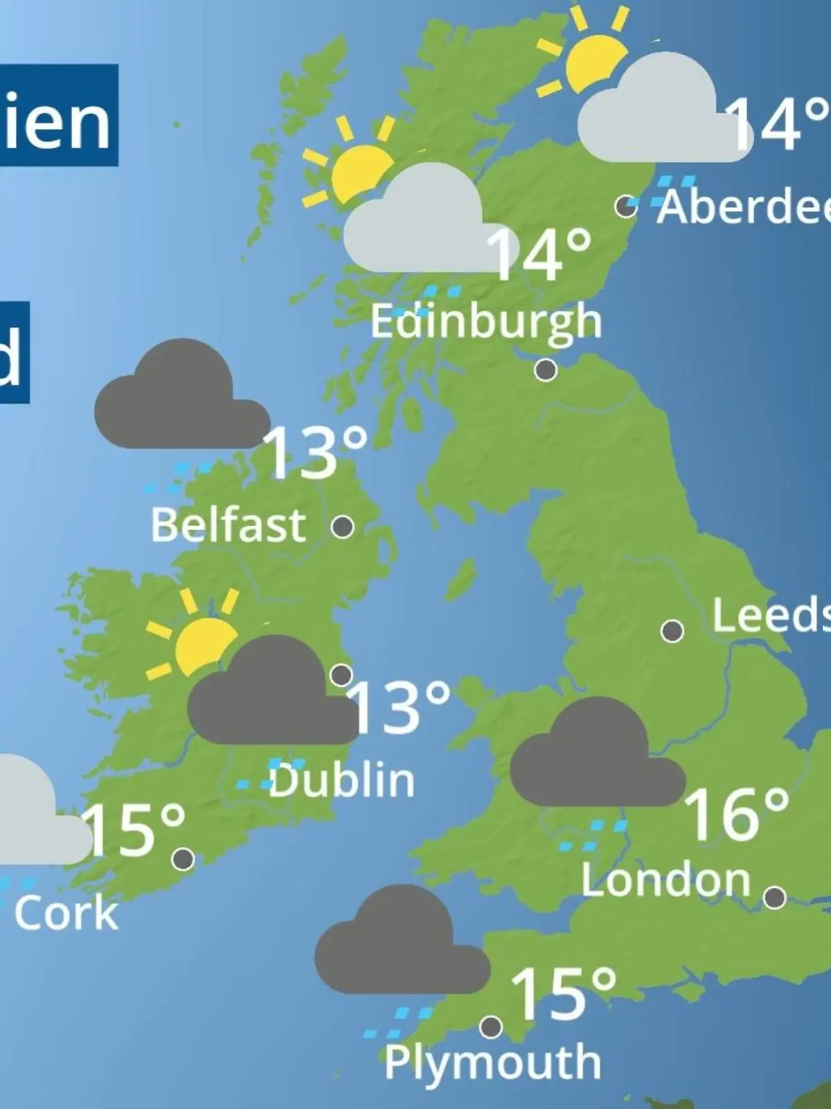 Bild zu: "England, Schottland, Wales: Wie wird das Wetter?"