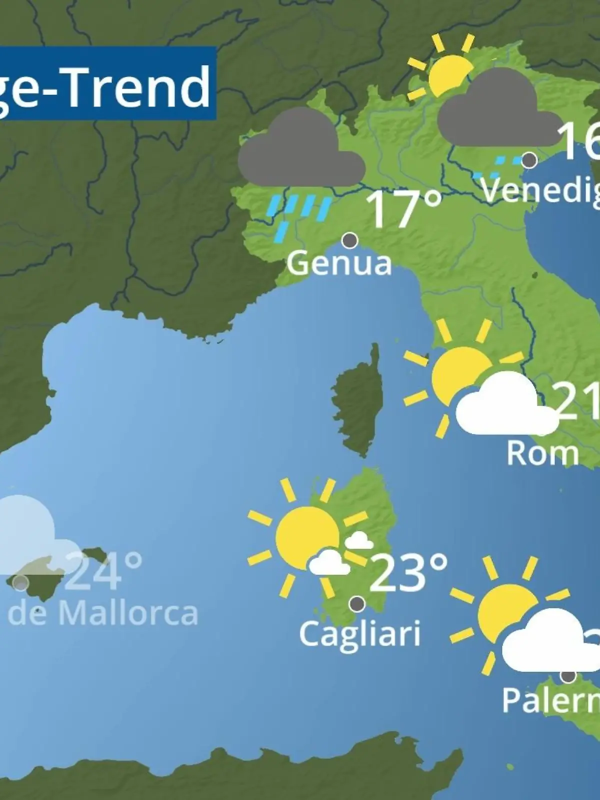 Bild zu: "Italien: Wie wird das Wetter?"