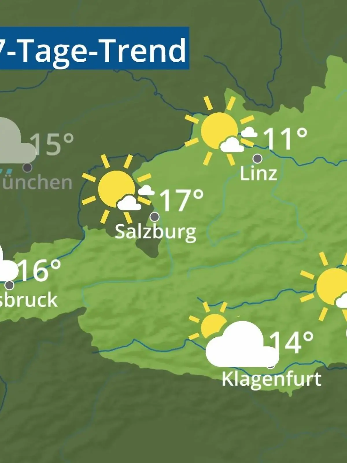 Bild zu: "Österreich: Wie wird das Wetter?"