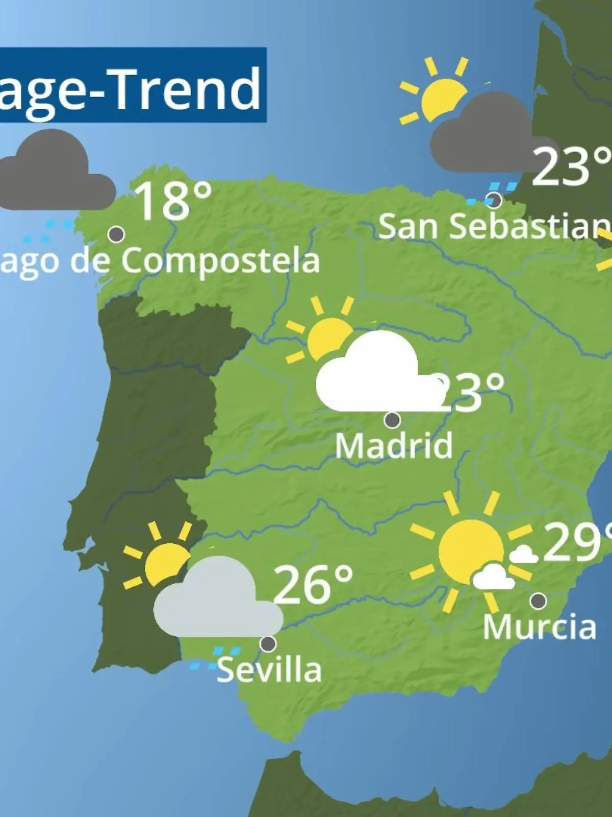 Bild zu: "Spanien: Wie wird das Wetter?"