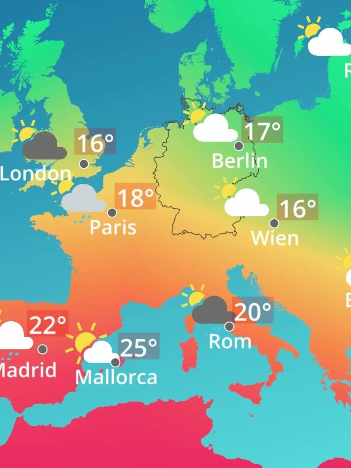 Bild zu: "Europa: Wie wird das Wetter?"