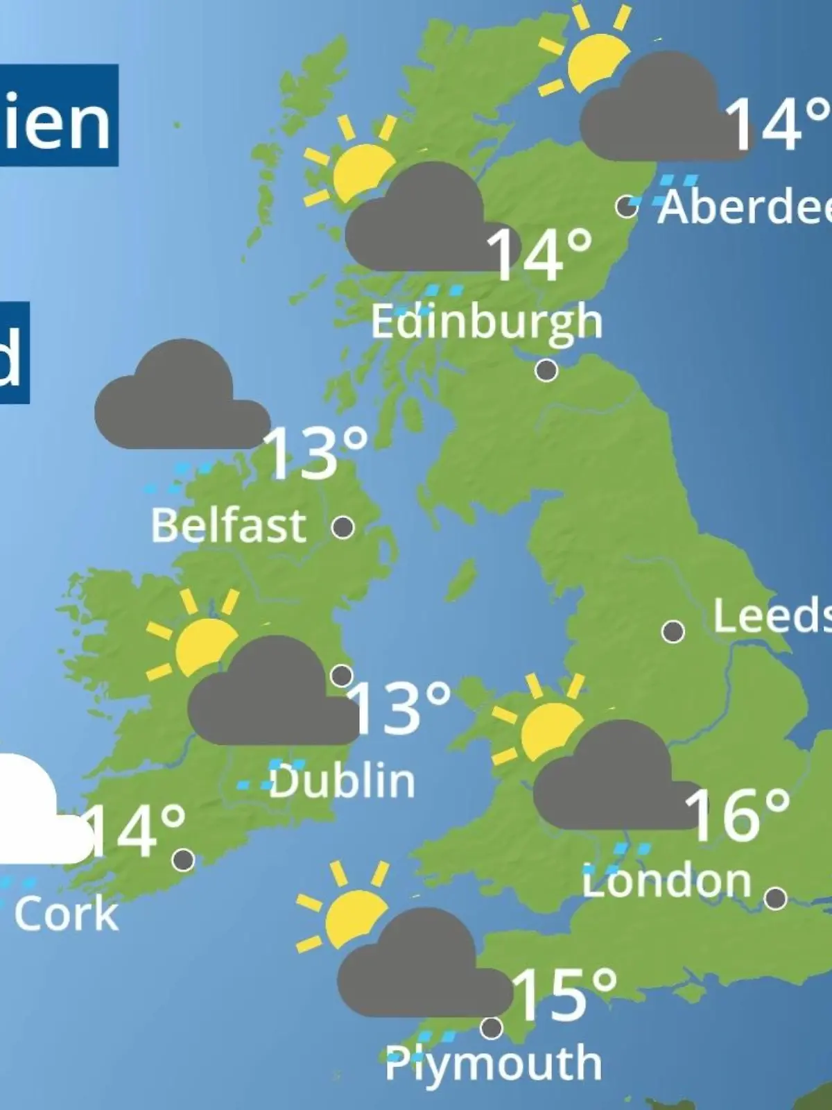 Bild zu: "England, Schottland, Wales: Wie wird das Wetter?"