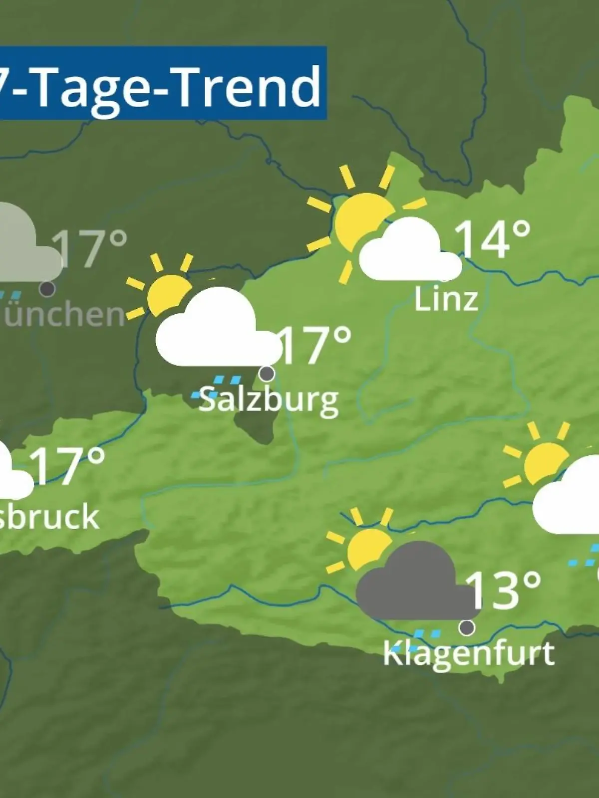 Bild zu: "Österreich: Wie wird das Wetter?"