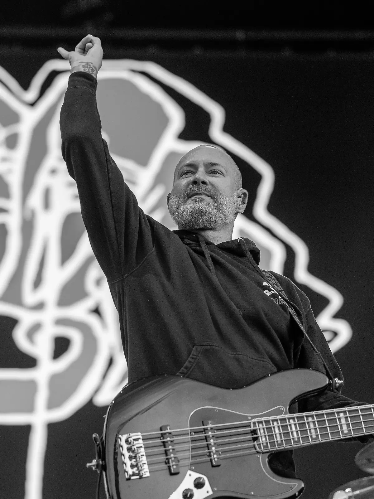 Bassist Sam Rivers im Juni 2024 