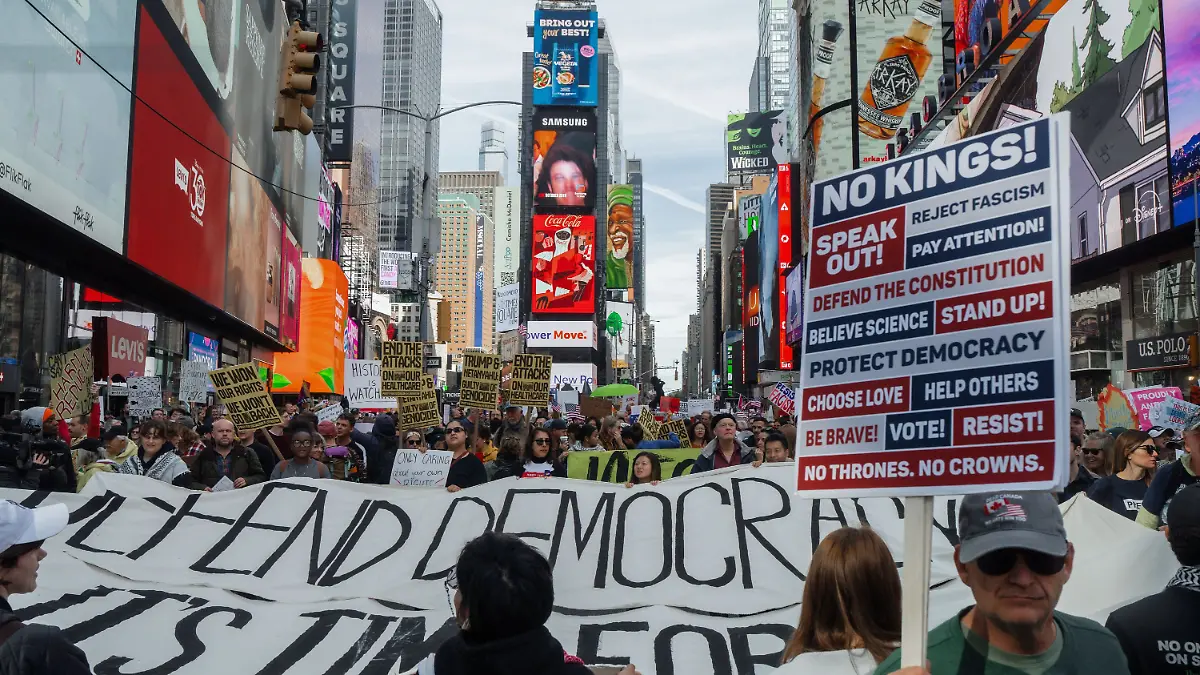 Demonstranten in New York
