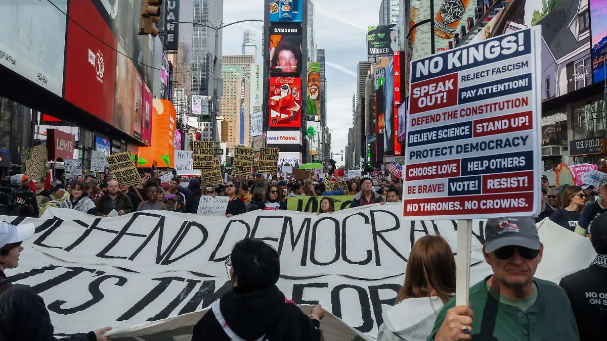 Demonstranten in New York