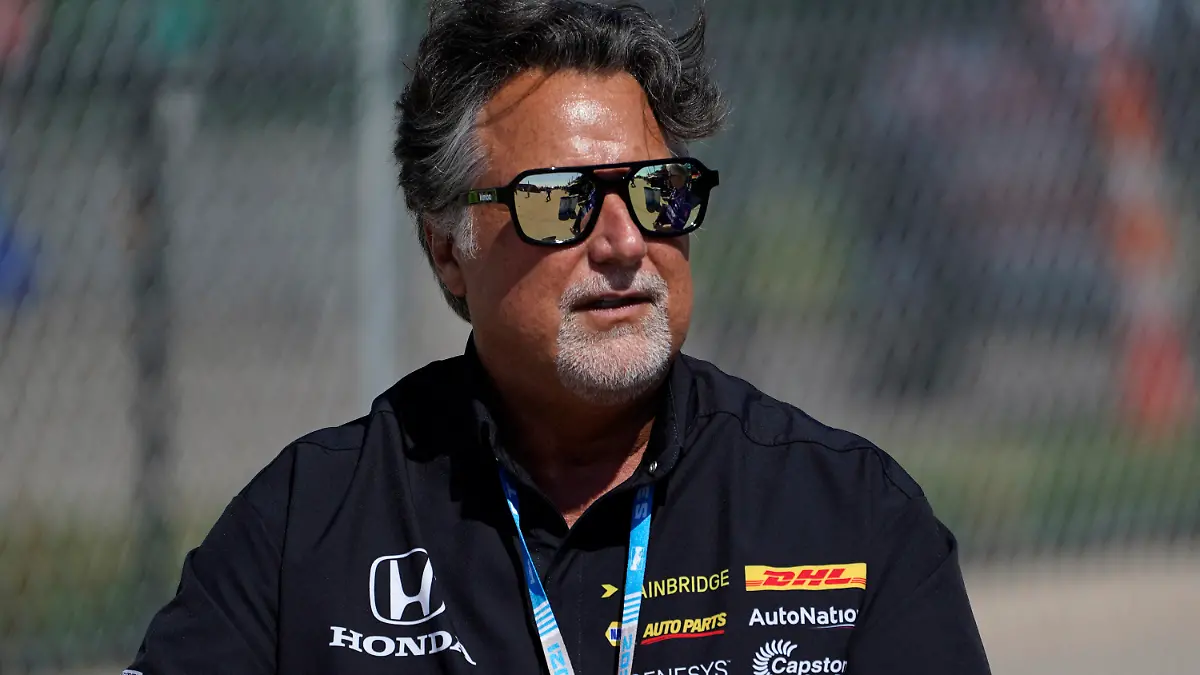FILE - Team owner Michael Andretti looks on during practice for the IndyCar Detroit Grand Prix auto racing doubleheader on Belle Isle in Detroit, on June 11, 2021. General Motors will attempt to enter Formula One by partnering with Andretti Global under its Cadillac banner as it supports Michael Andretti's bid to launch a two-car American team. (AP Photo/Paul Sancya, File)