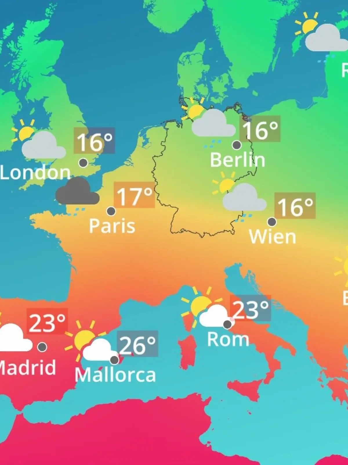 Bild zu: "Europa: Wie wird das Wetter?"