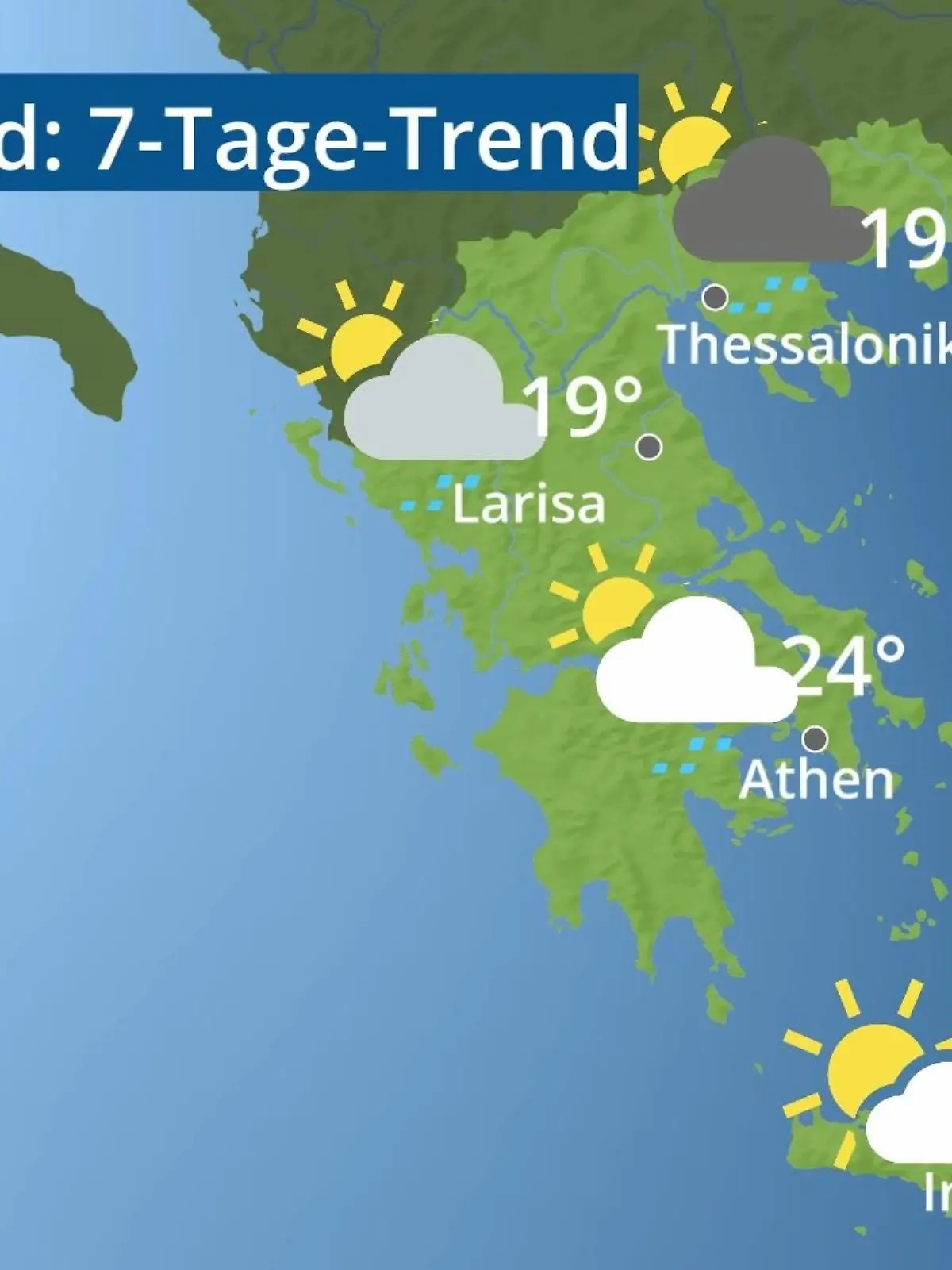 Bild zu: "Griechenland: Wie wird das Wetter?"