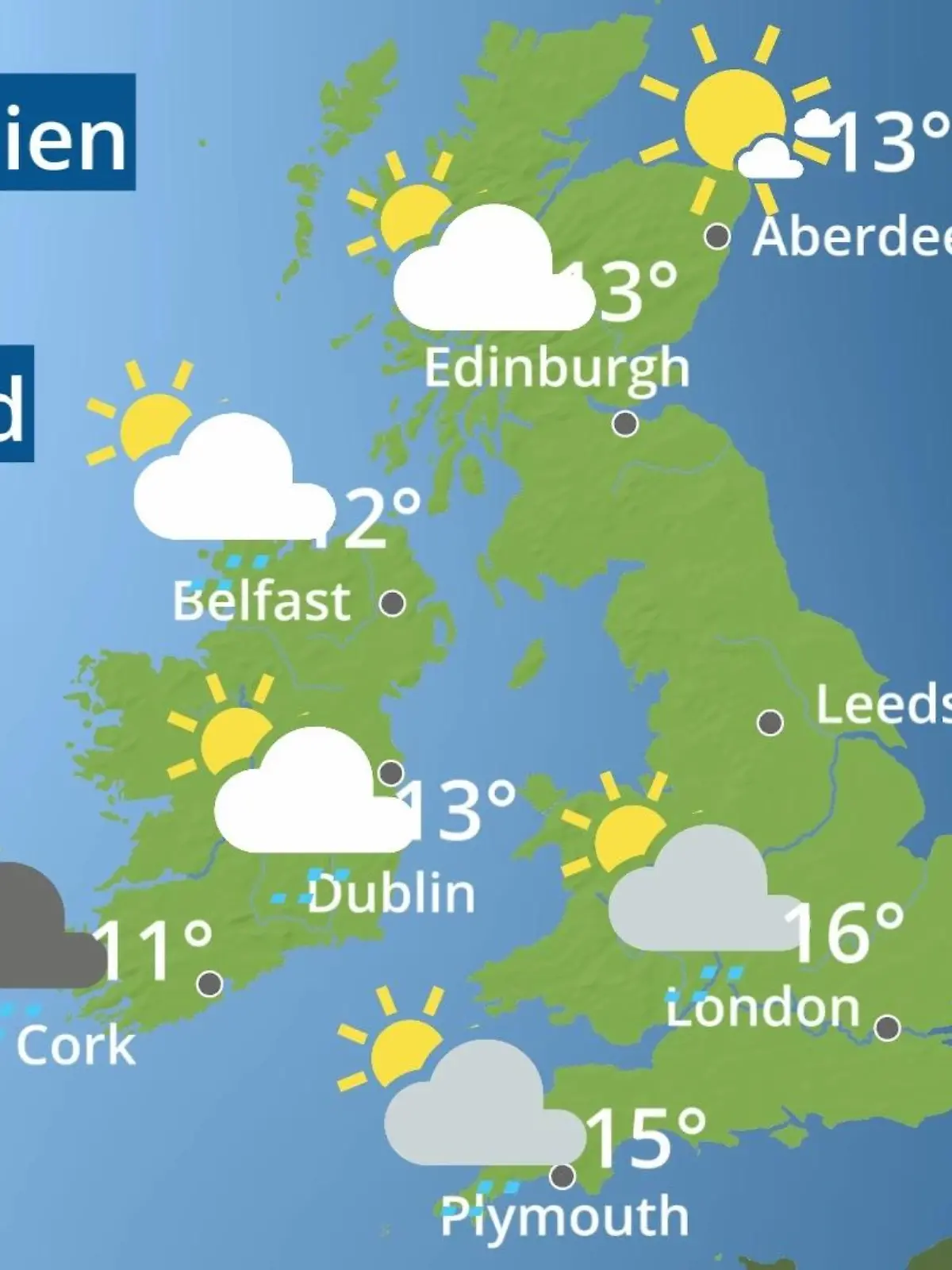 Bild zu: "England, Schottland, Wales: Wie wird das Wetter?"