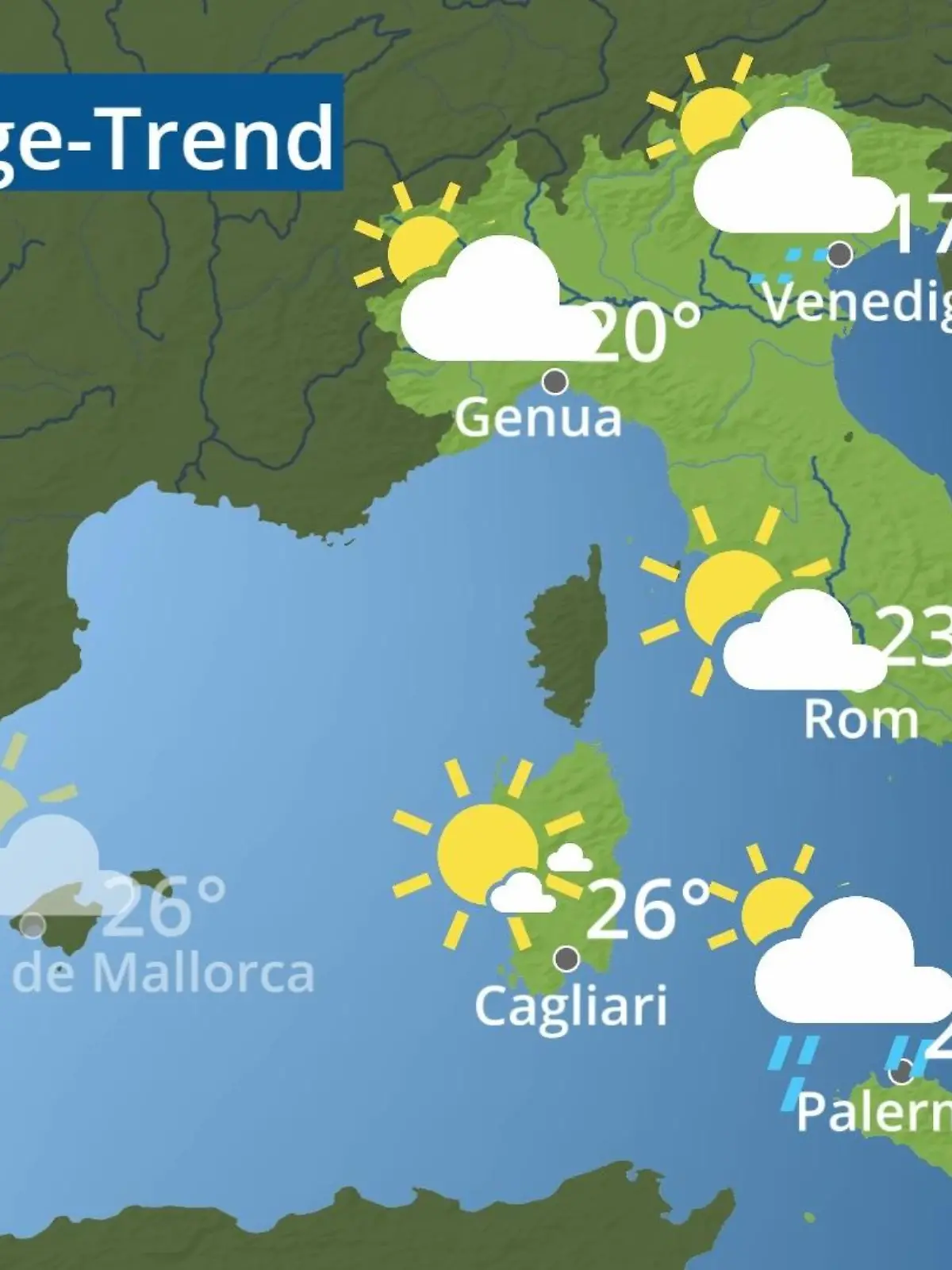 Bild zu: "Italien: Wie wird das Wetter?"