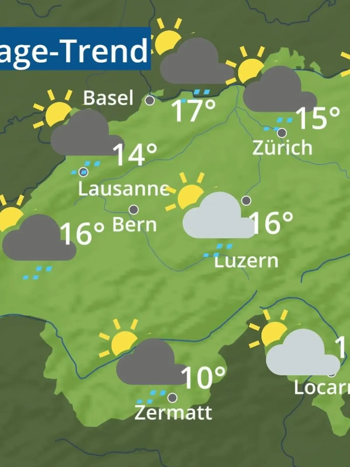 Bild zu: "Schweiz: Wie wird das Wetter?"
