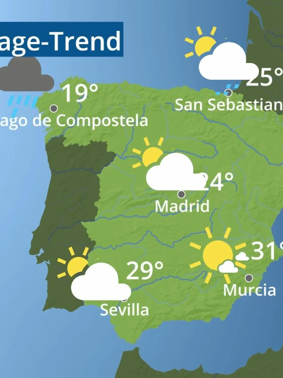 Bild zu: "Spanien: Wie wird das Wetter?"