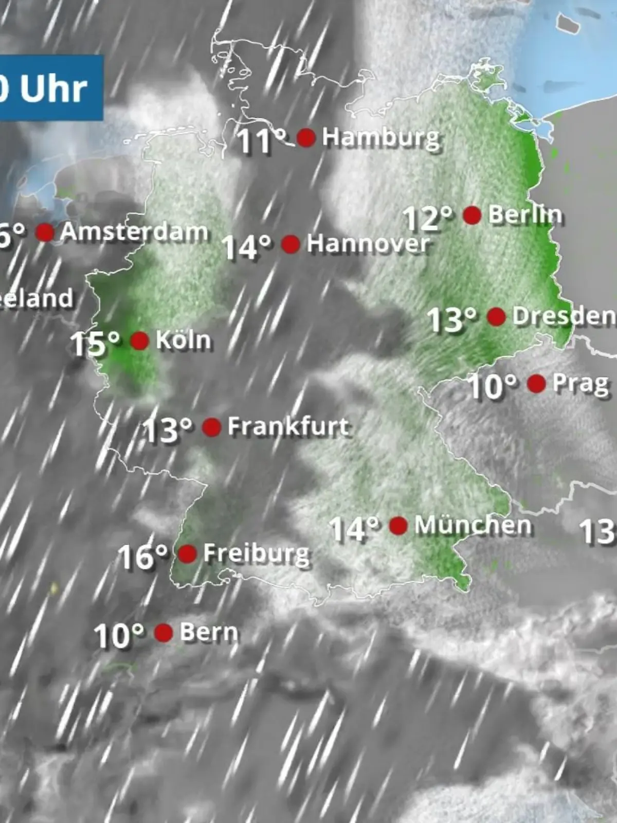 Bild zu: "Regenfront zieht über den Westen"