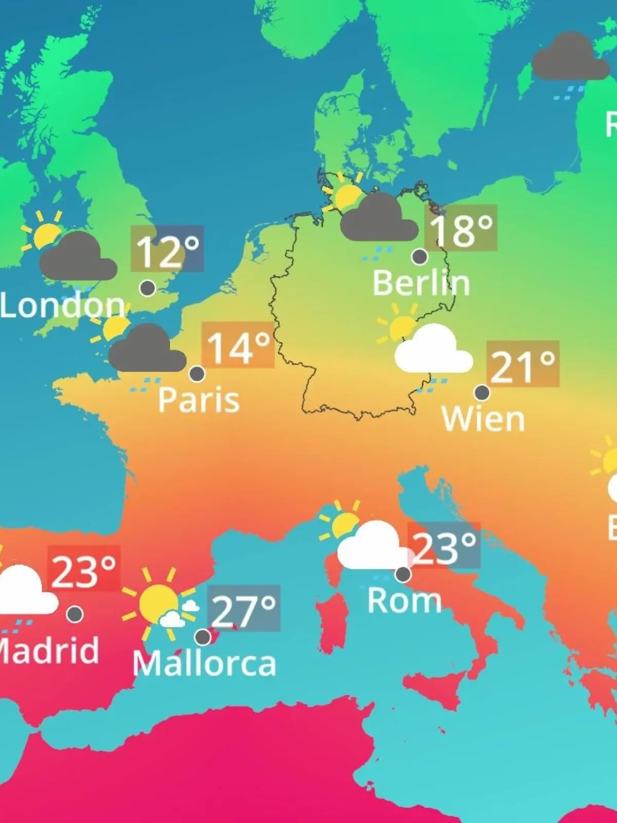 Bild zu: "Europa: Wie wird das Wetter?"