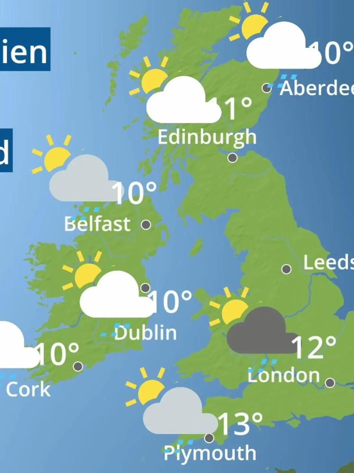 Bild zu: "England, Schottland, Wales: Wie wird das Wetter?"