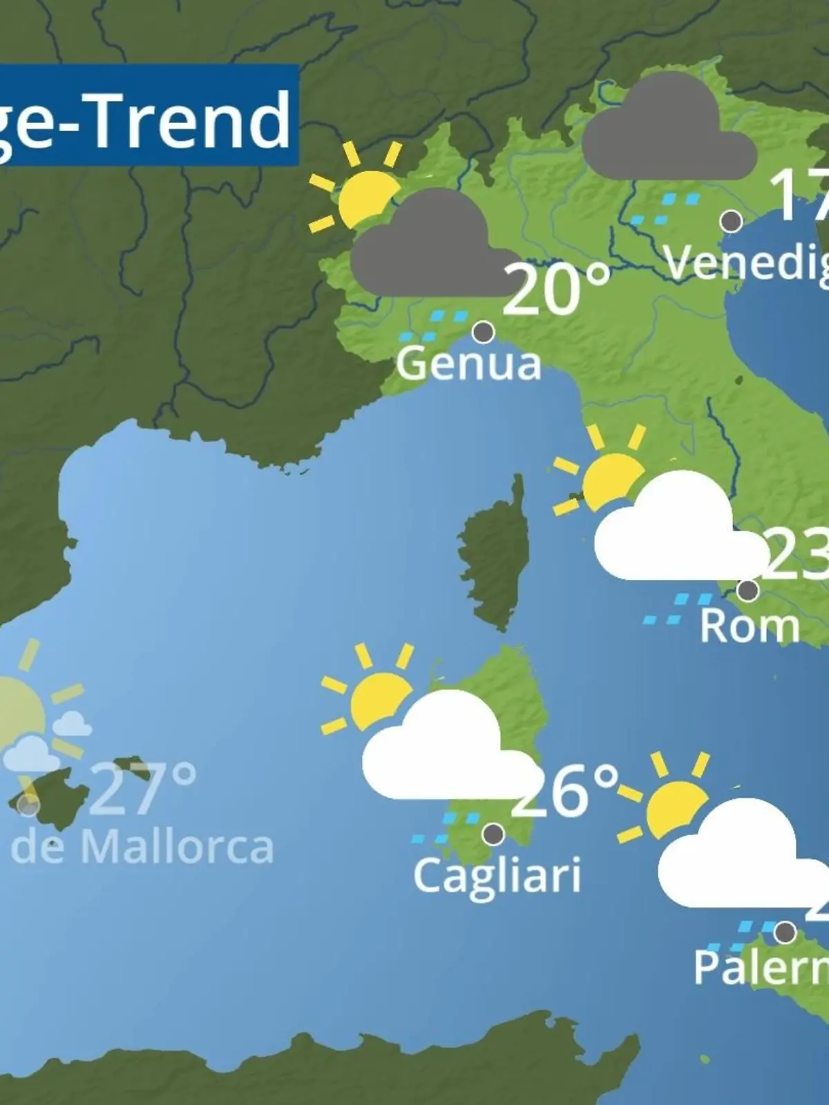Bild zu: "Italien: Wie wird das Wetter?"