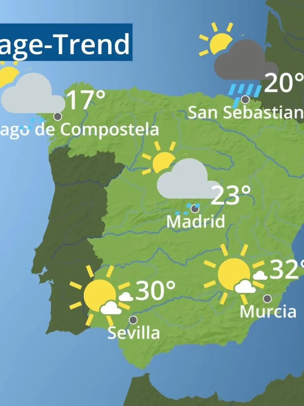 Bild zu: "Spanien: Wie wird das Wetter?"