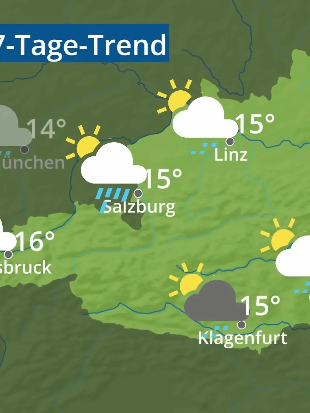 Bild zu: "Österreich: Wie wird das Wetter?"