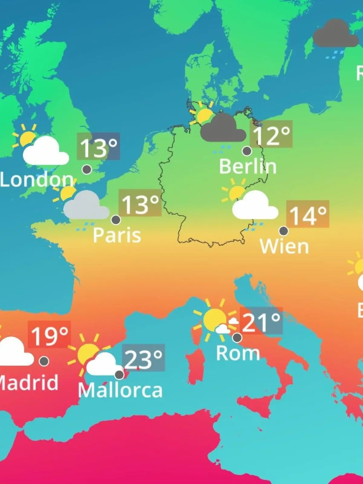 Bild zu: "Europa: Wie wird das Wetter?"