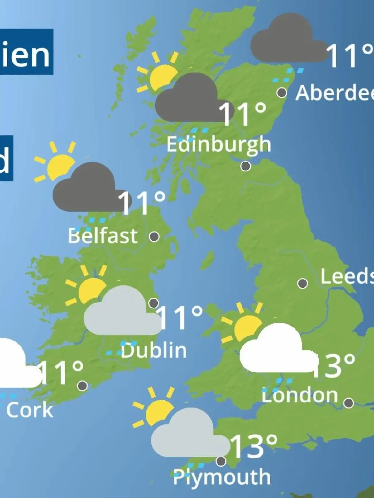 Bild zu: "England, Schottland, Wales: Wie wird das Wetter?"