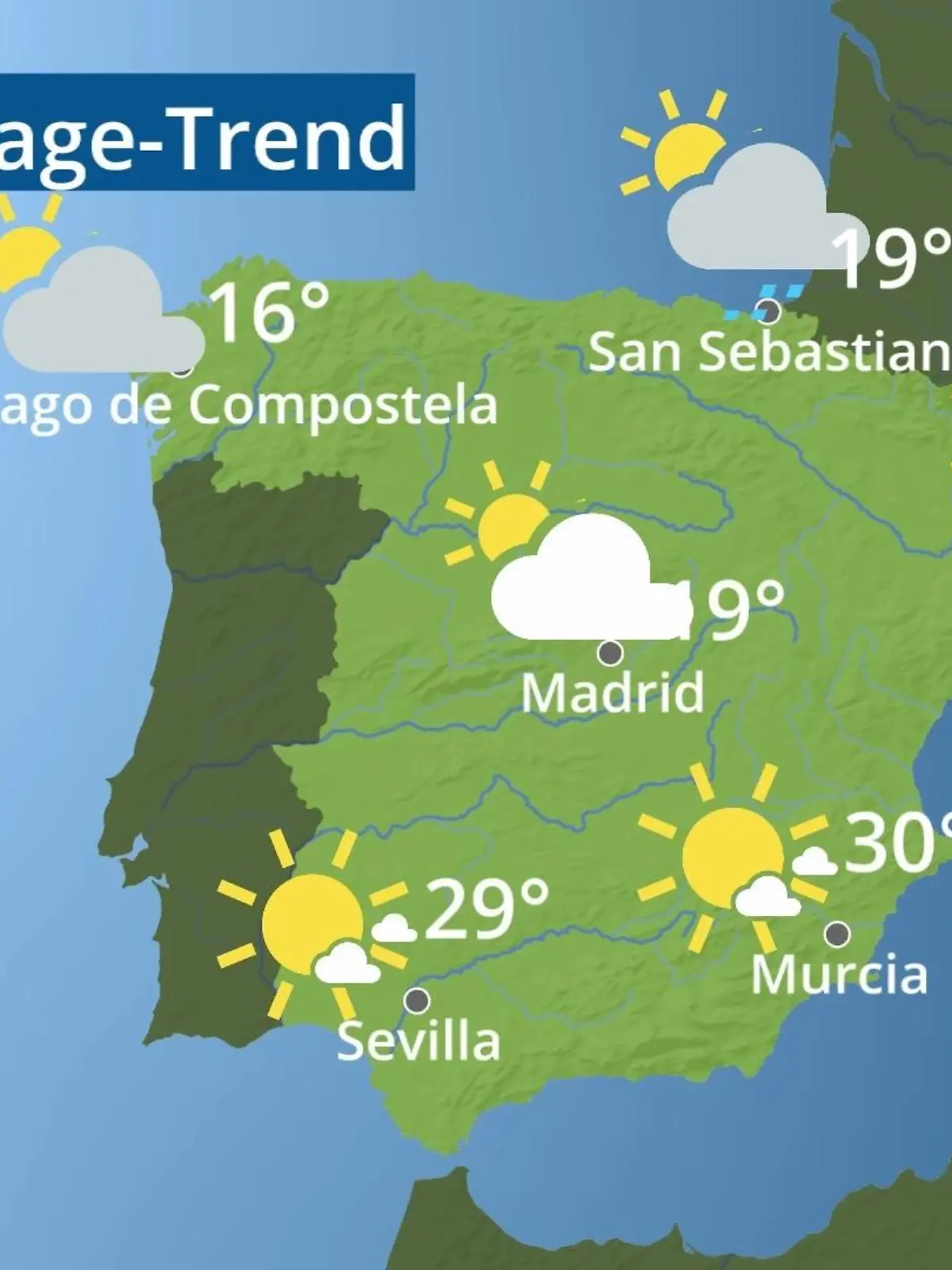 Bild zu: "Spanien: Wie wird das Wetter?"