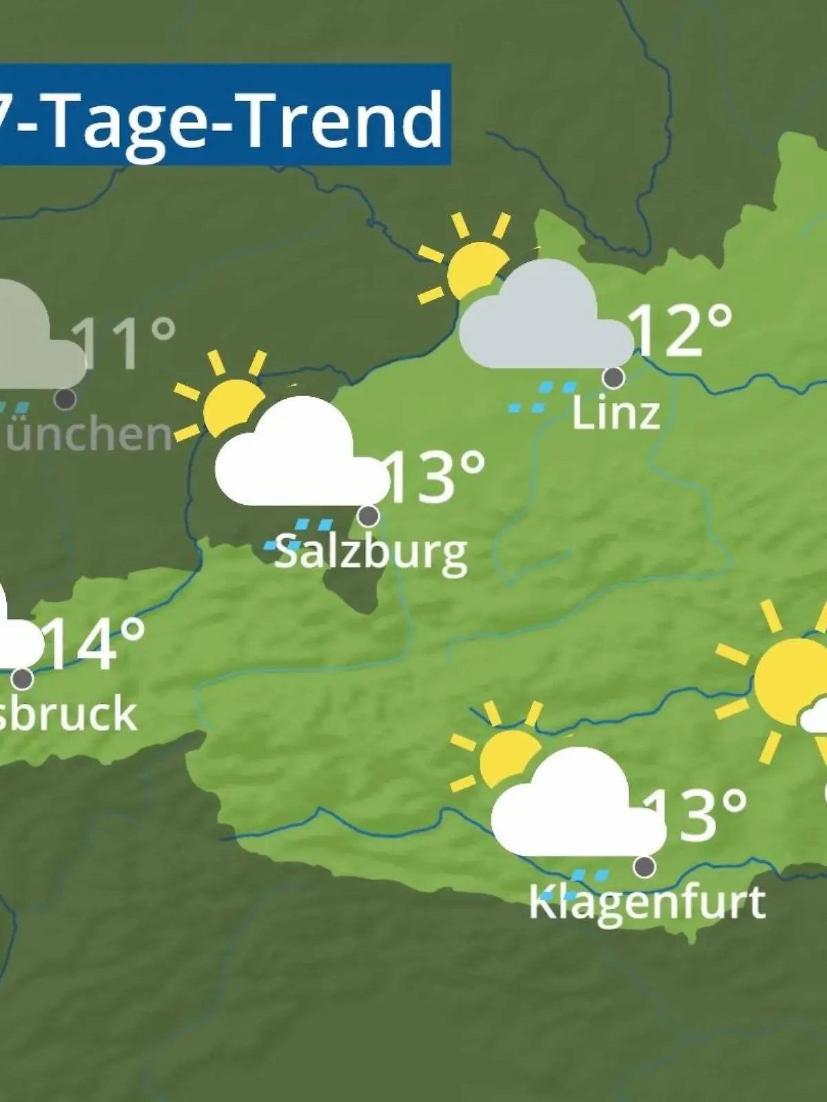 Bild zu: "Österreich: Wie wird das Wetter?"