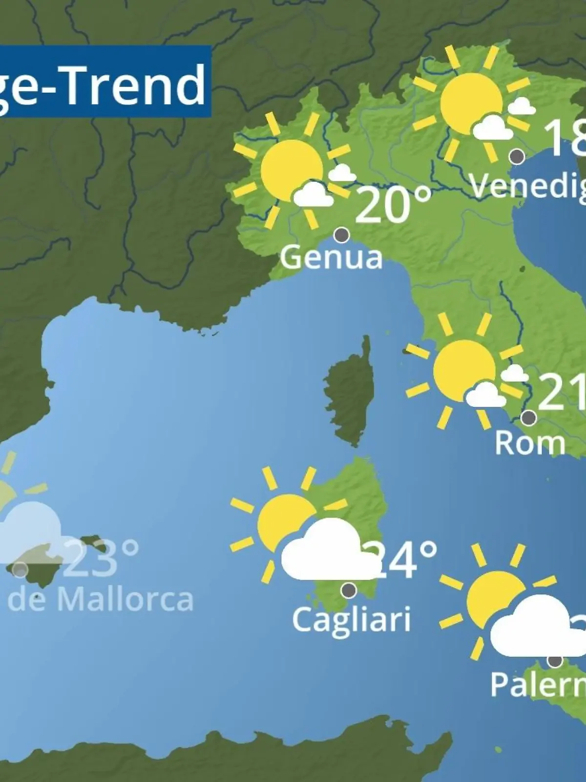 Bild zu: "Italien: Wie wird das Wetter?"