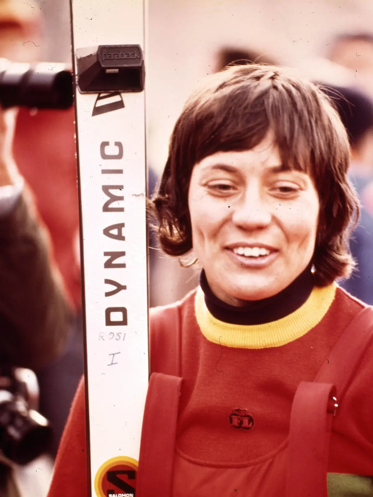 02.02.76 Olympia Innsbruck Österreich, Innsbruck, 02.02.1976, Winter Olympia 1976 in Innsbruck: Rosi Mittermaier BRD bei der Abfahrt. *** 02 02 76 Olympia Innsbruck Austria, Innsbruck, 02 02 1976, Winter Olympia 1976 in Innsbruck Rosi Mittermaier BRD at the downhill 
