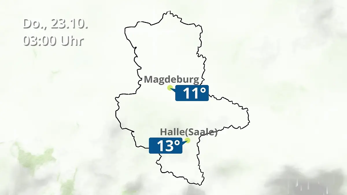 Sachsen-Anhalt: Wie wird das Wetter? Regen und Wolkenfilm für Halle und Magdeburg
