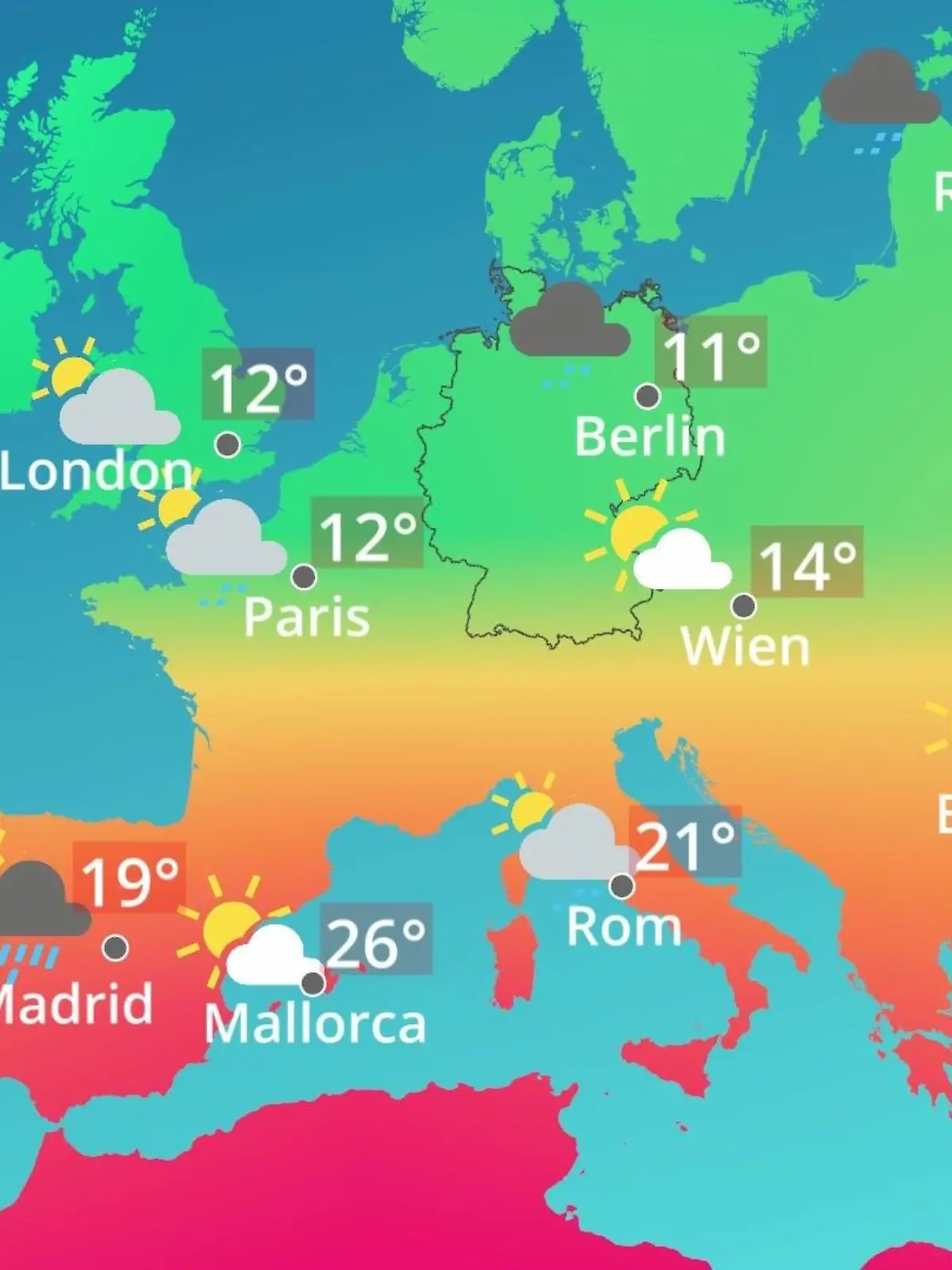 Bild zu: "Europa: Wie wird das Wetter?"