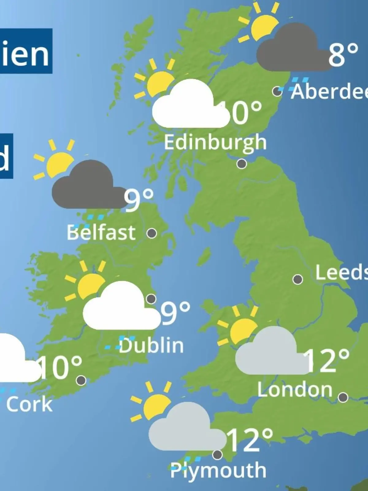 Bild zu: "England, Schottland, Wales: Wie wird das Wetter?"