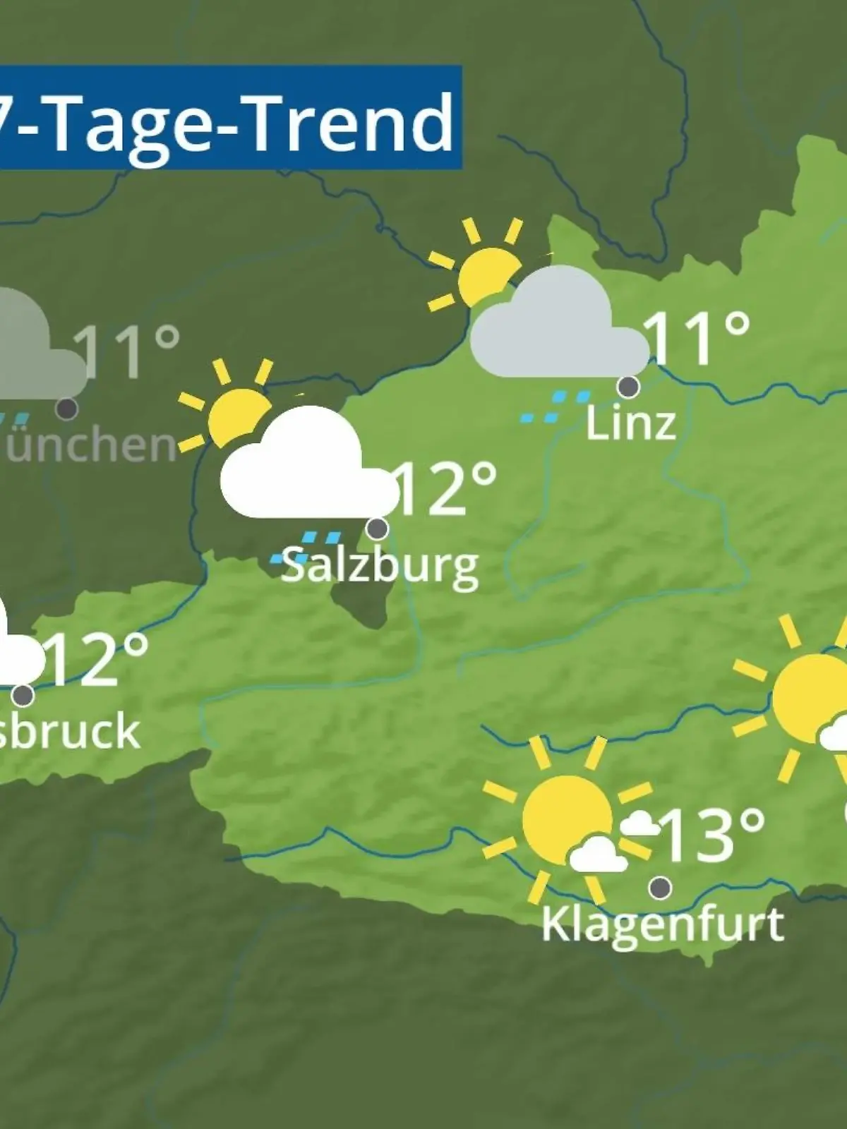 Bild zu: "Österreich: Wie wird das Wetter?"