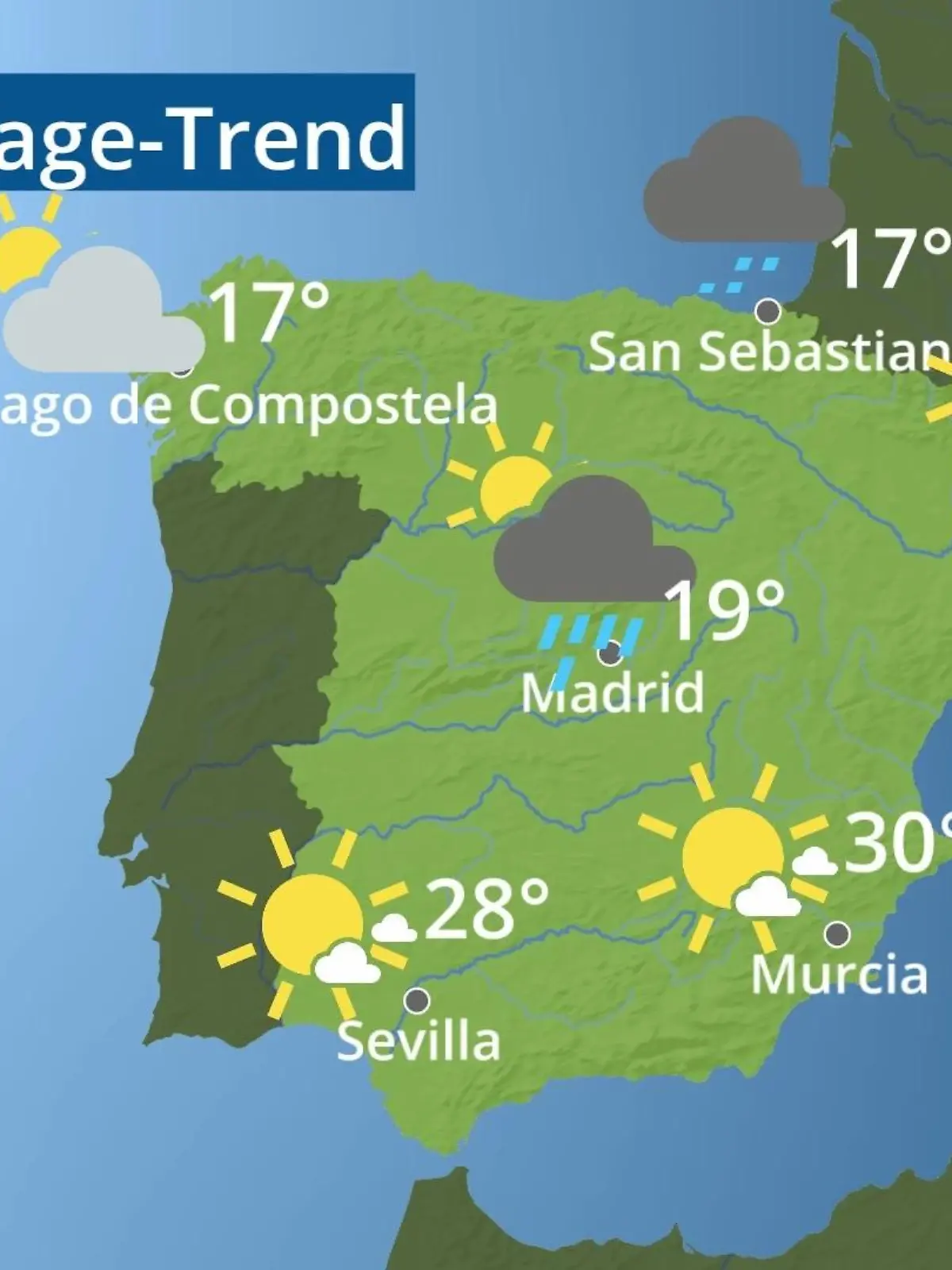 Bild zu: "Spanien: Wie wird das Wetter?"