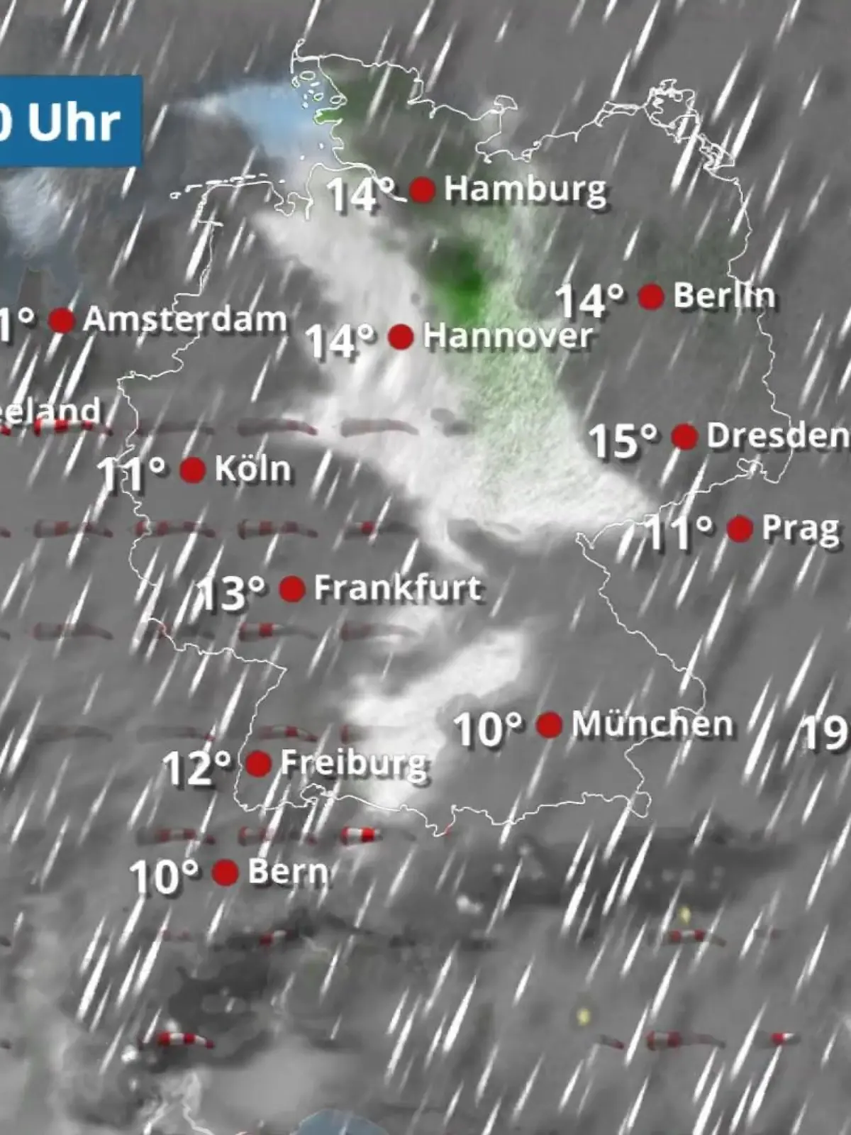 Bild zu: "Sturm und Regen vor allem im Westen"