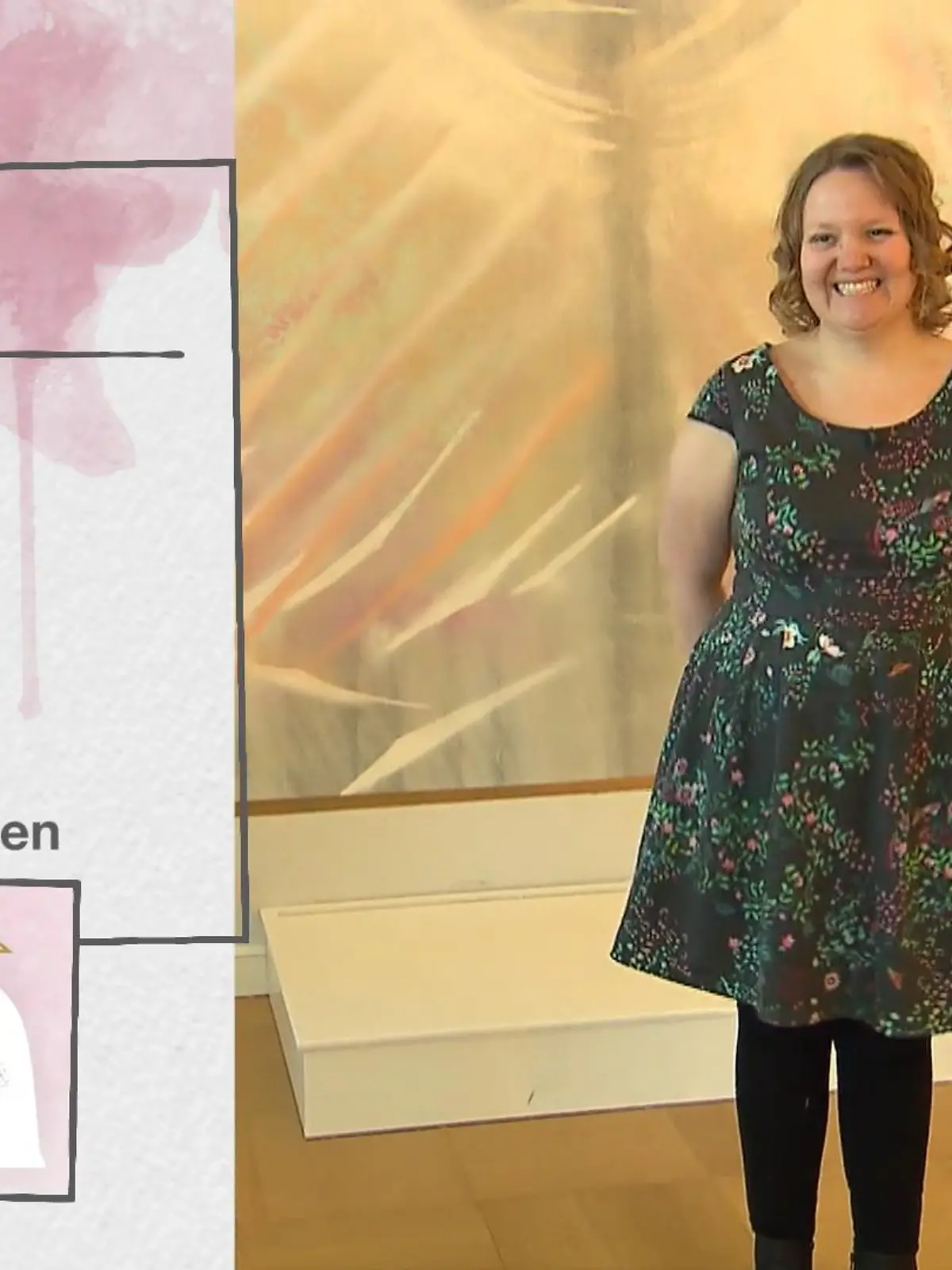 Bild zu: "Disney-Prinzessin mit roten Rosen"