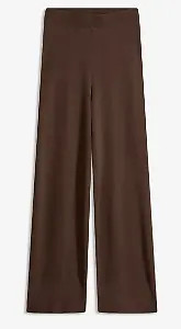 Braune Strickhose aus softem Viskose-Mix