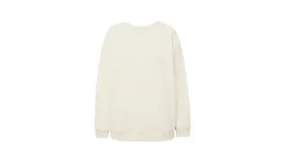 Cremeweißes oversized Sweatshirt mit Ballonärmeln