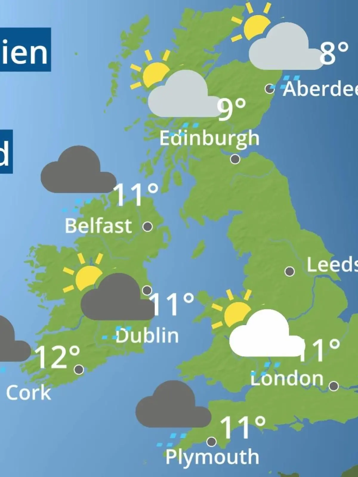 Bild zu: "England, Schottland, Wales: Wie wird das Wetter?"