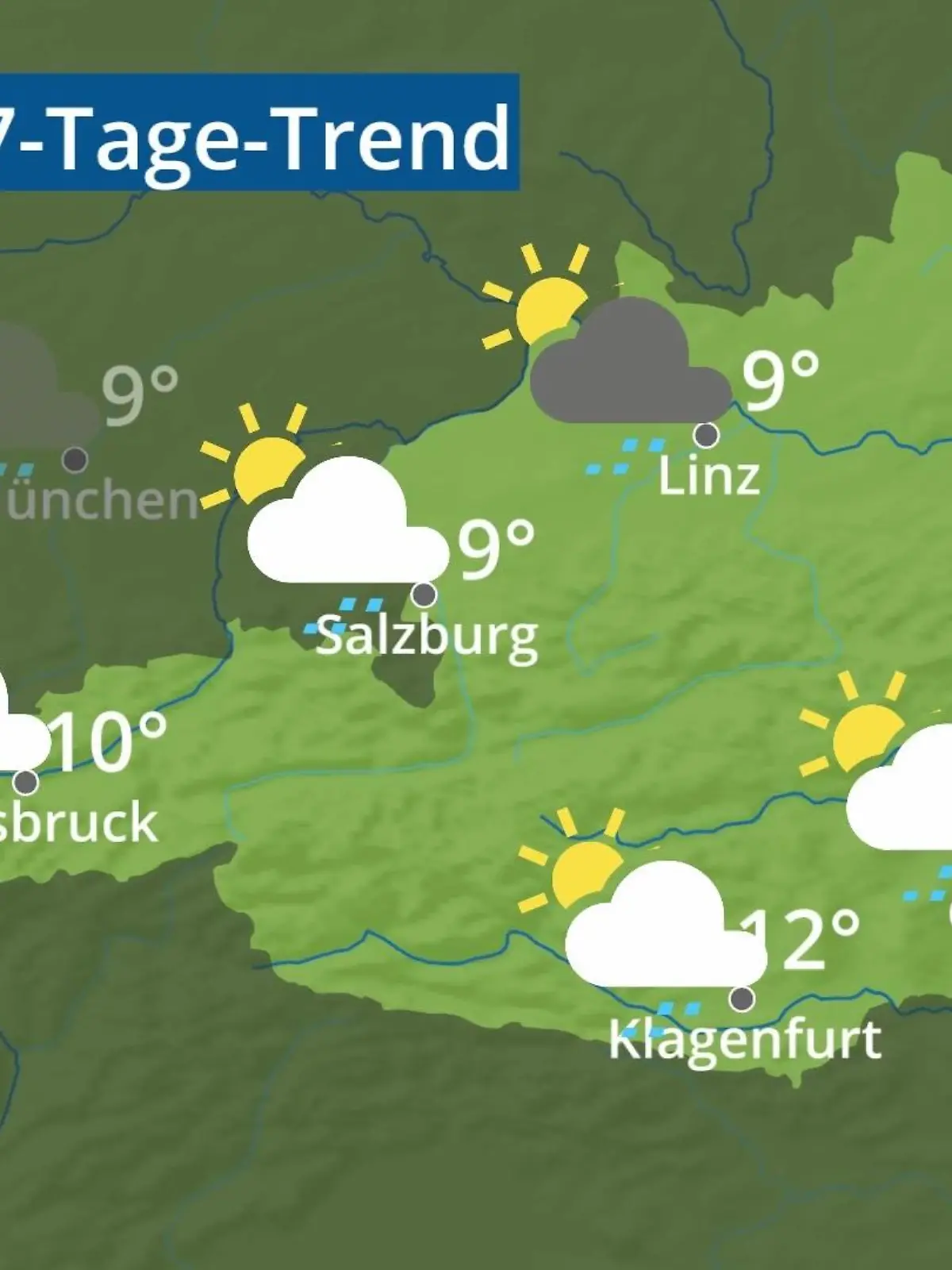 Bild zu: "Österreich: Wie wird das Wetter?"