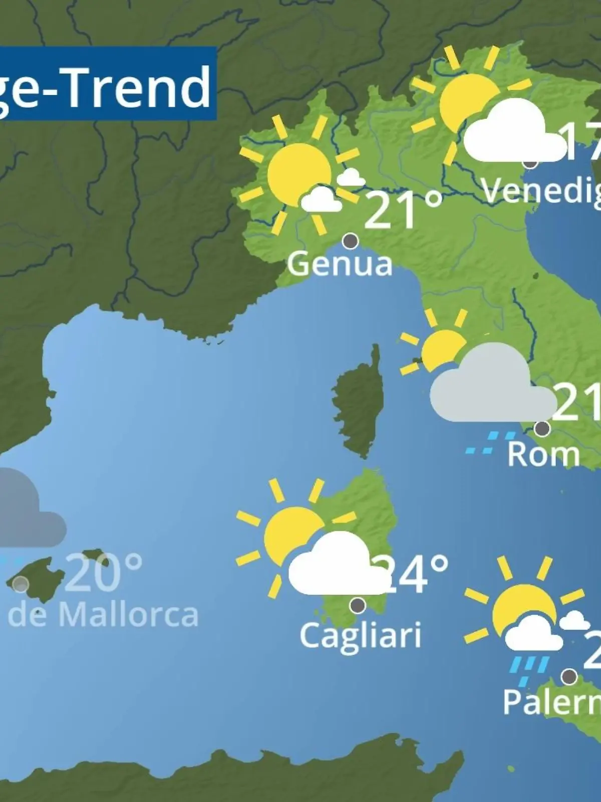 Bild zu: "Italien: Wie wird das Wetter?"
