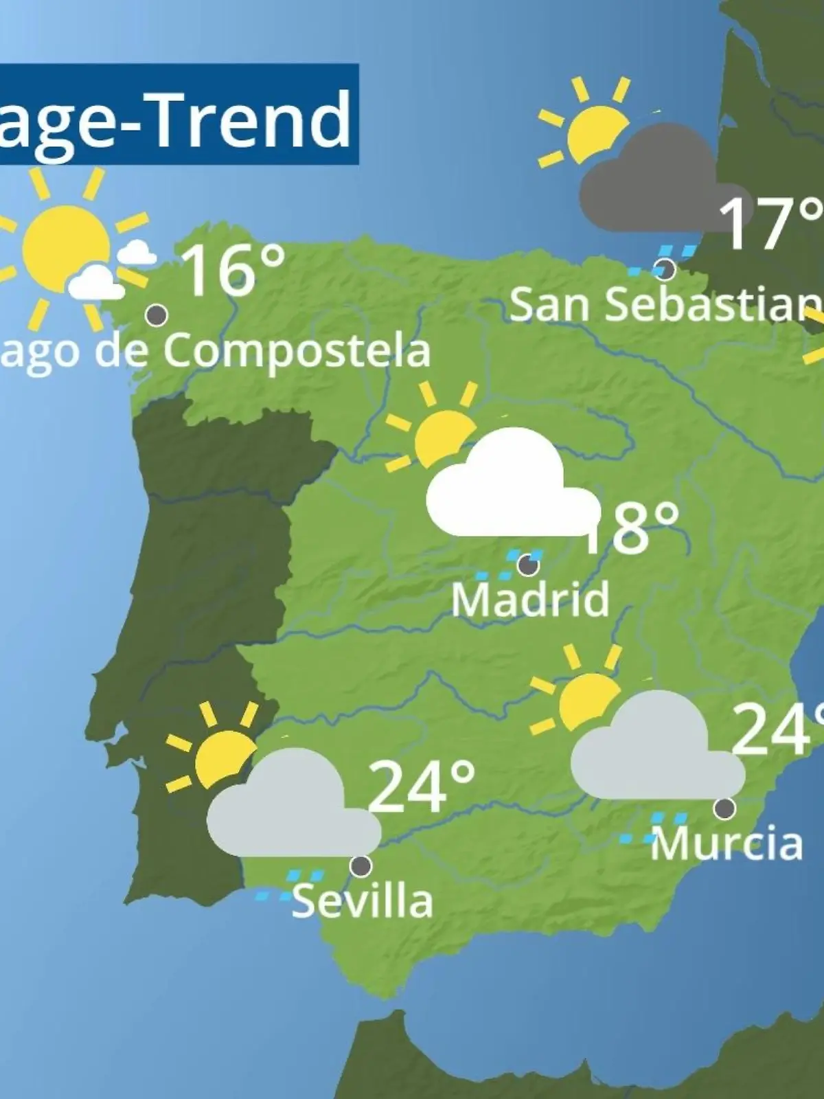 Bild zu: "Spanien: Wie wird das Wetter?"