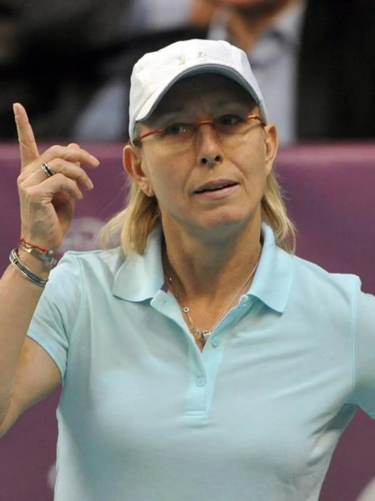 Martina Navratilova ist vom Spiel Angelique Kerbers angetan. Foto: Stephane Reix