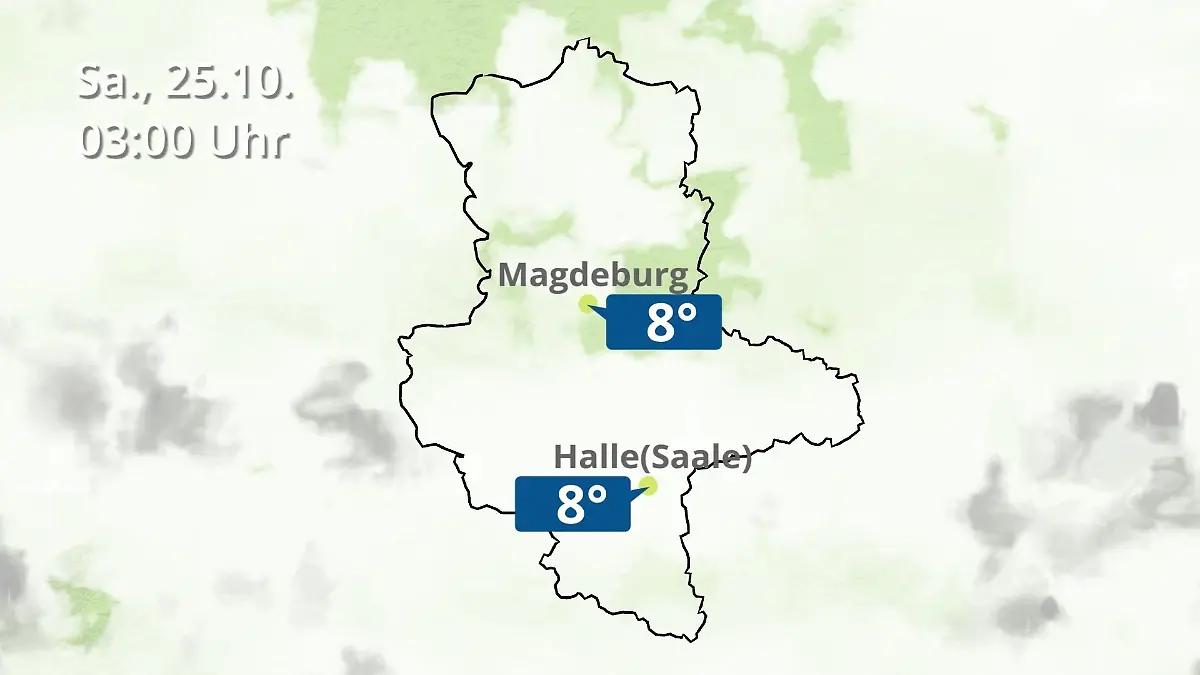 Sachsen-Anhalt: Wie wird das Wetter? Regen und Wolkenfilm für Halle und Magdeburg