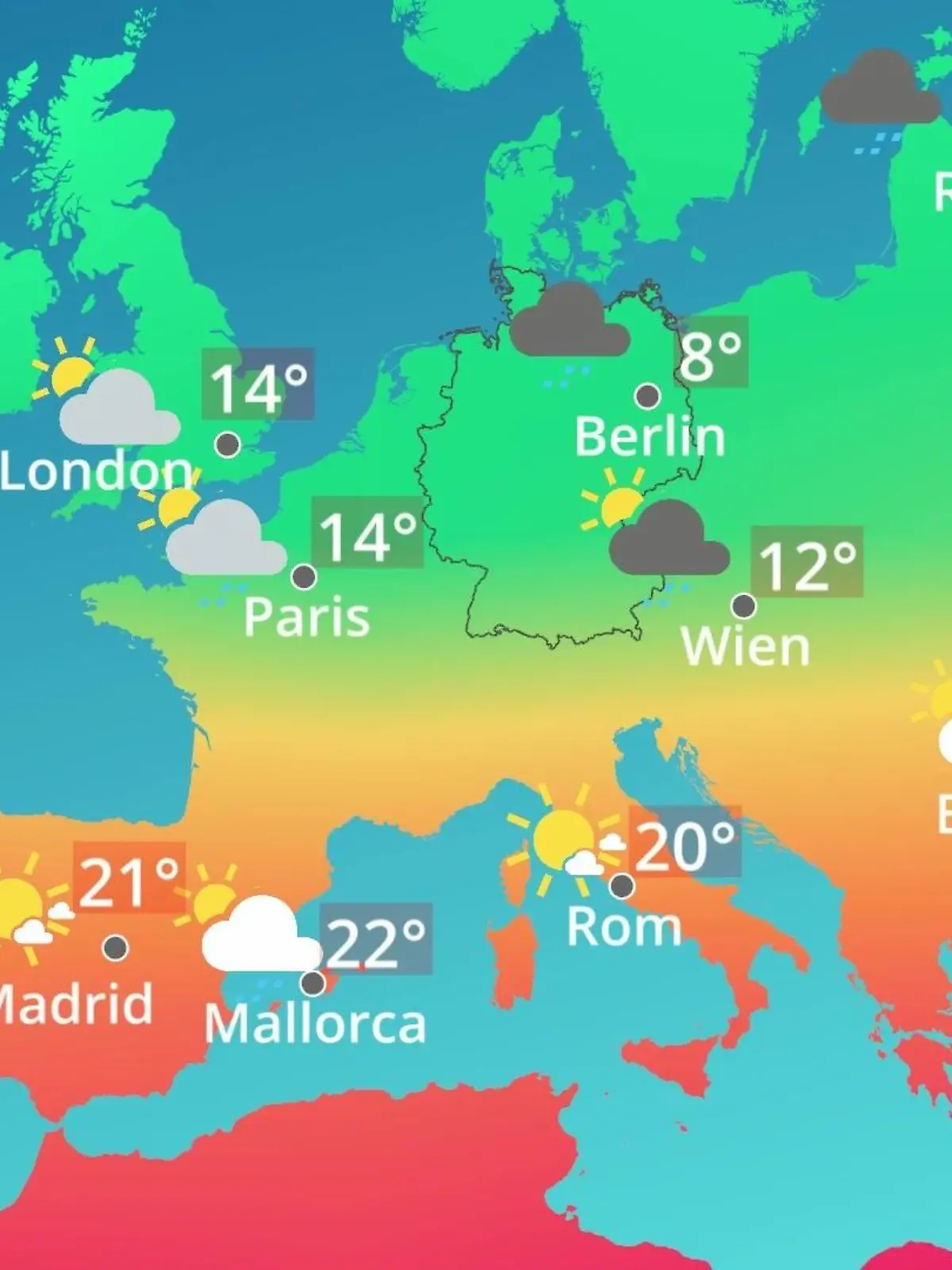 Bild zu: "Europa: Wie wird das Wetter?"