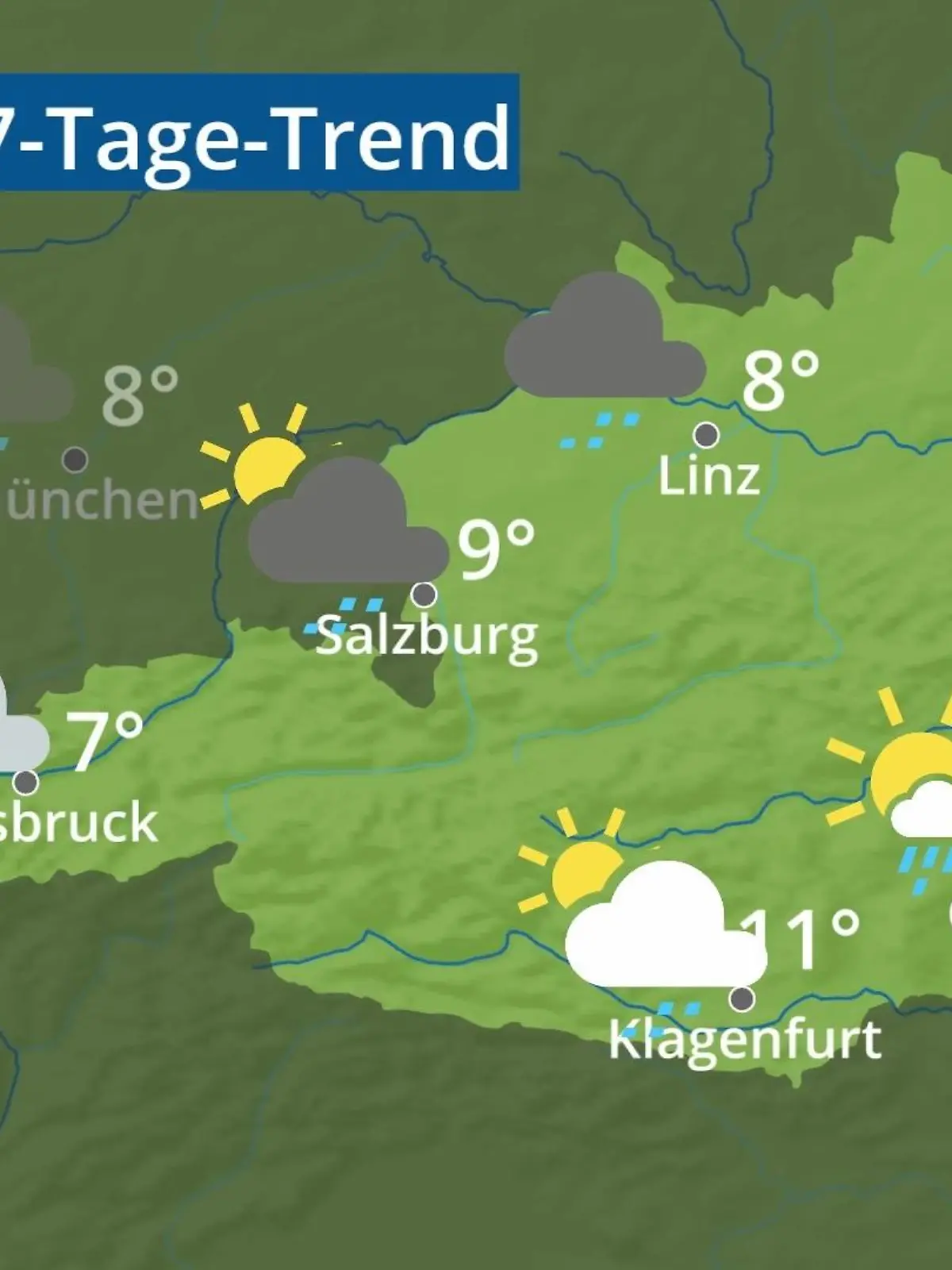 Bild zu: "Österreich: Wie wird das Wetter?"