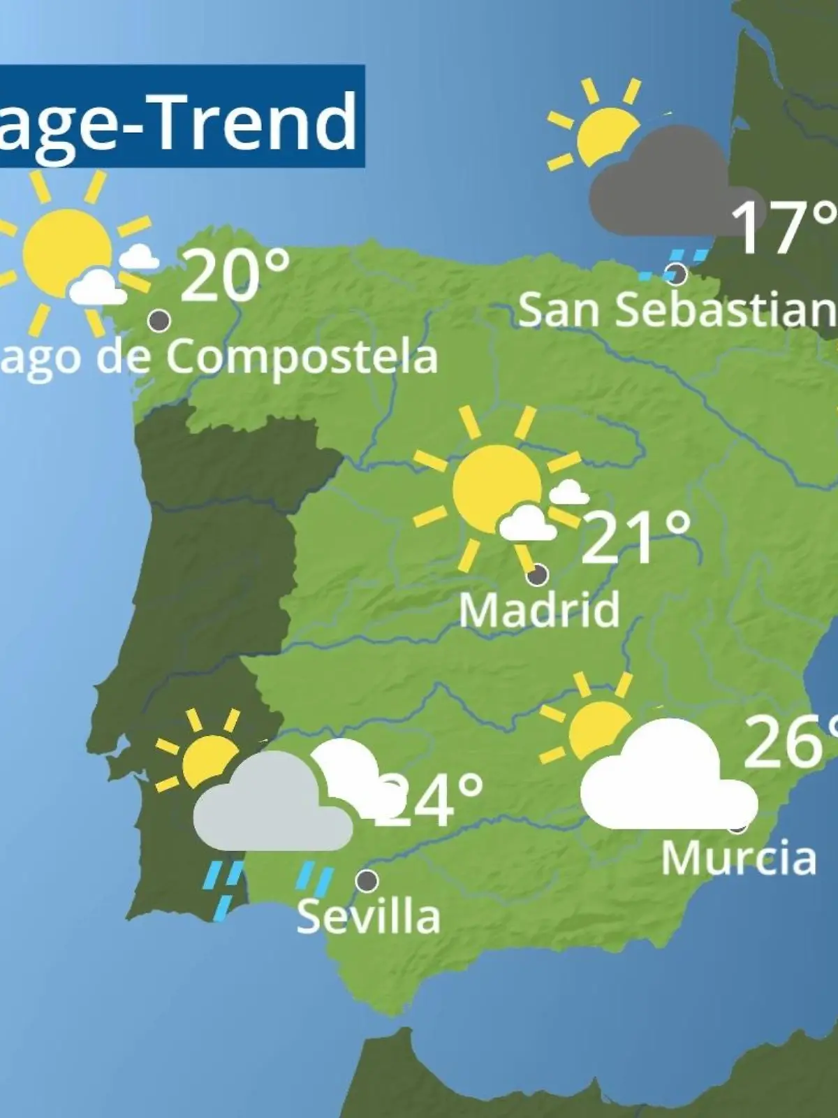 Bild zu: "Spanien: Wie wird das Wetter?"
