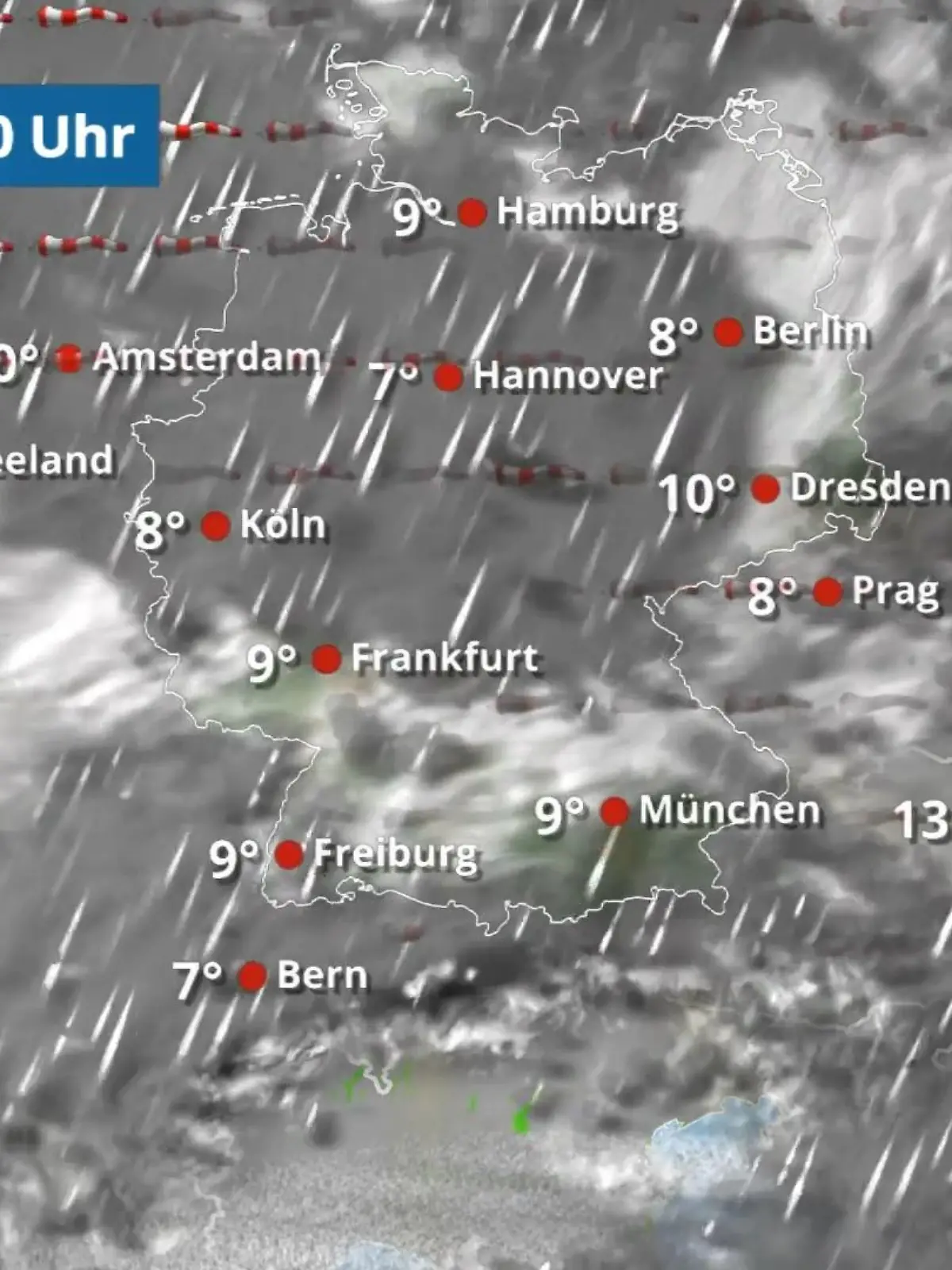 Bild zu: "Viel Regen und sogar Schnee"