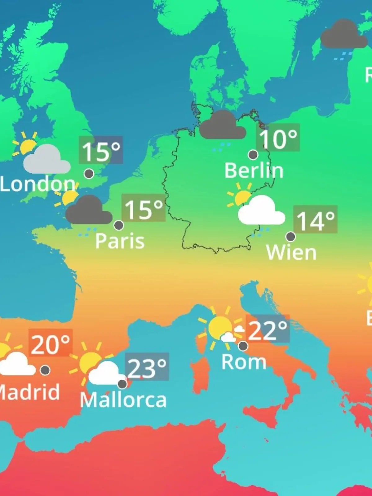 Bild zu: "Europa: Wie wird das Wetter?"